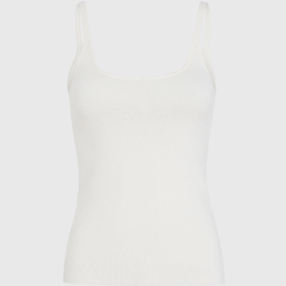 New! Club Monaco Merino Ribbed Tank , Soft Ivory, Size XL - Picture 3 of 5
